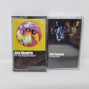 Jimi Hendrix Cassette Tape Lot Are You Experienced & Smash Hits Reprise Rock